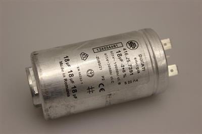 Käynnistyskondensaattori, Elektro Helios kuivausrumpu - 18 uF