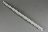Lasihyllyn lista, Whirlpool jääkaappi & pakastin - 7 mm x 468 mm x 128 mm (vihanneslaatikon päälle)